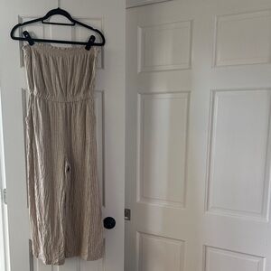 Women's Tan Jumpsuit